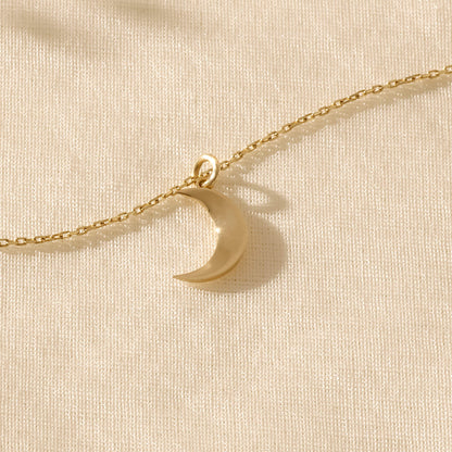 Moon Necklace in Gold