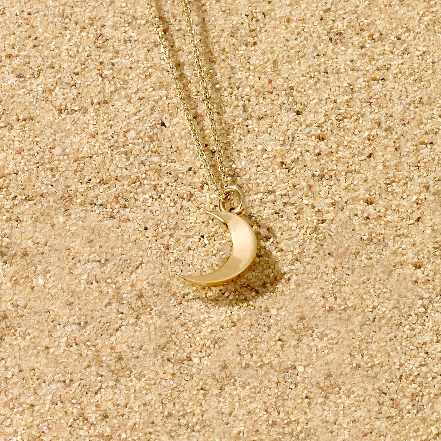 Moon Necklace in Gold