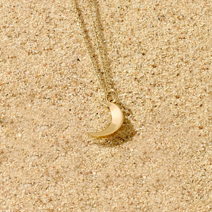 Moon Necklace in Gold