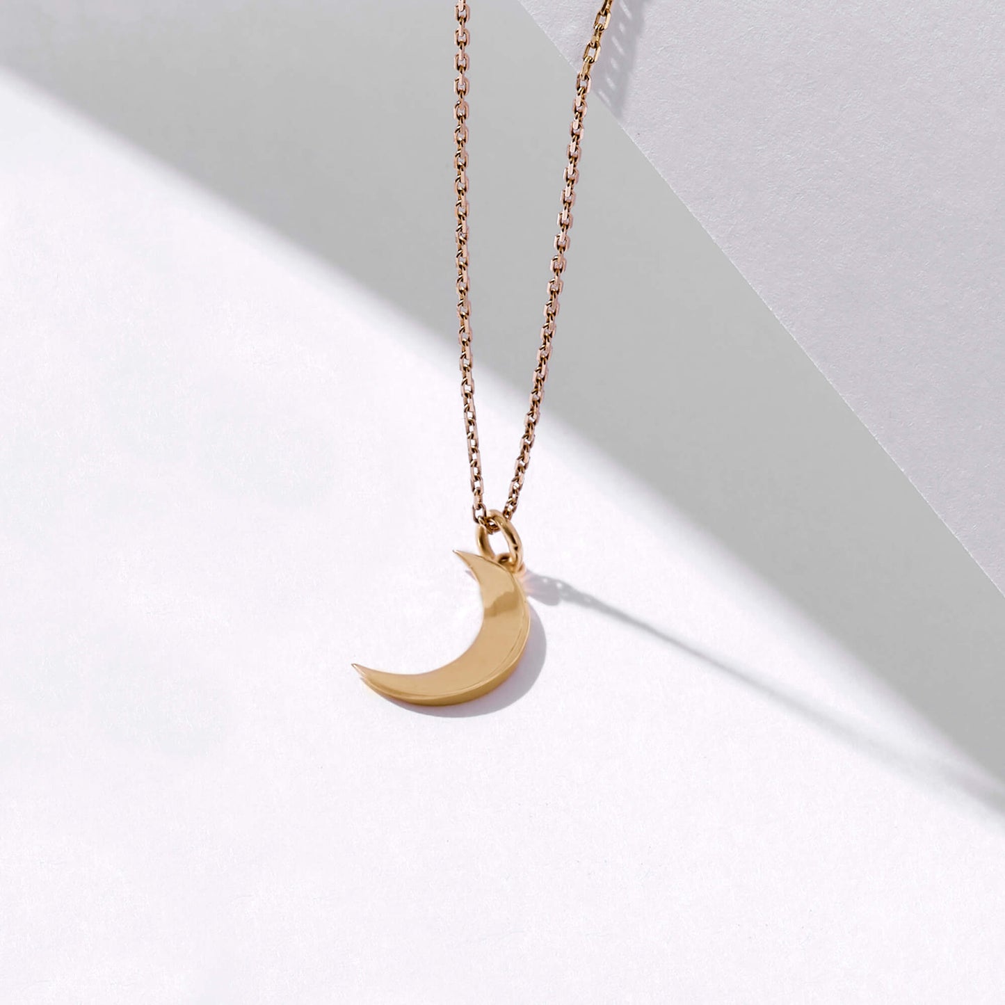 Moon Necklace in Gold