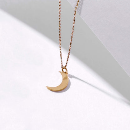 Moon Necklace in Gold