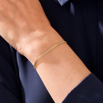 Oval Chain Bracelet in Gold
