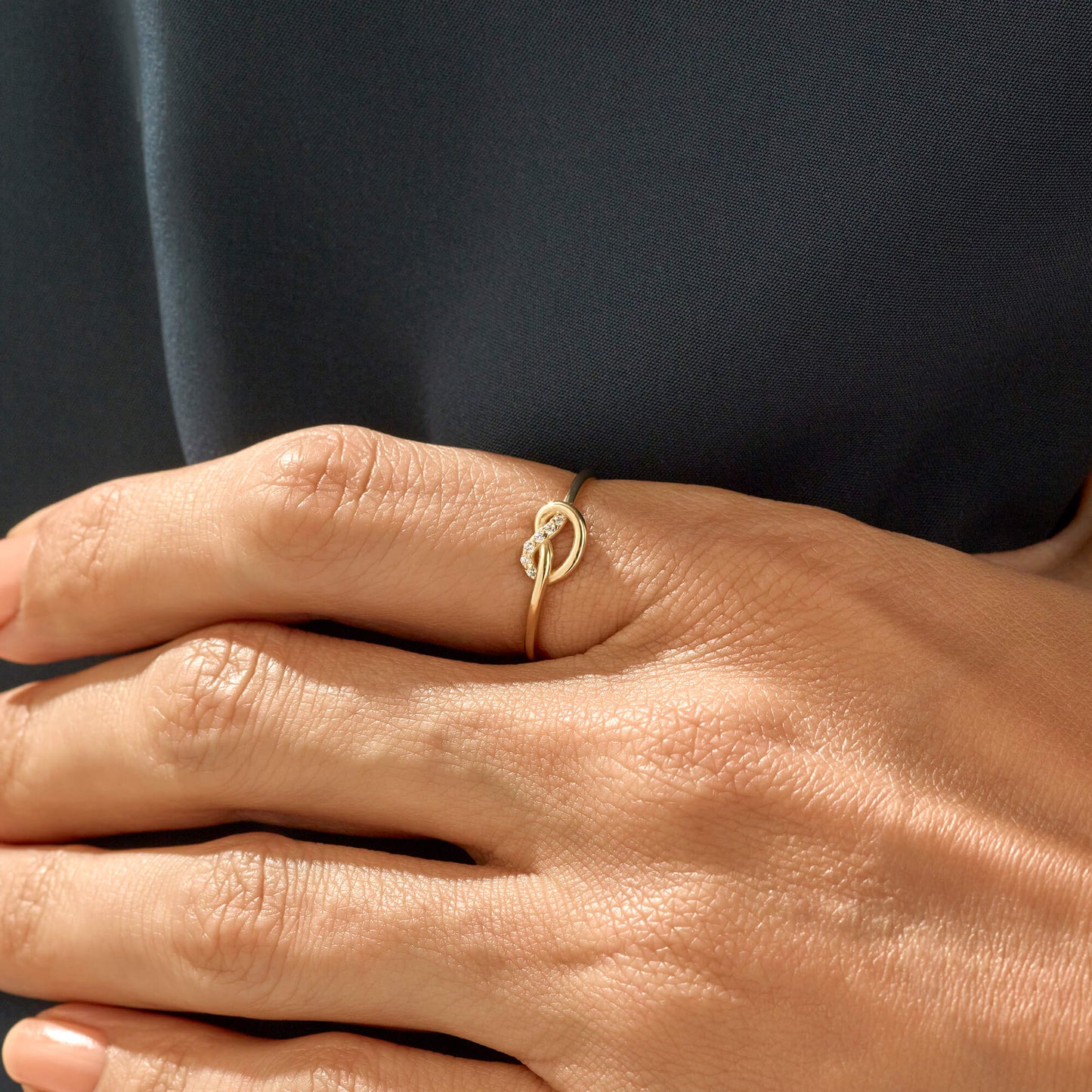 Premium Knot Ring in Gold