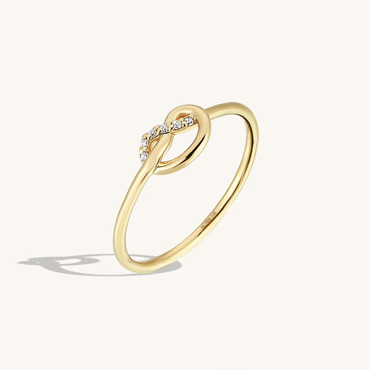 Premium Knot Ring in Gold
