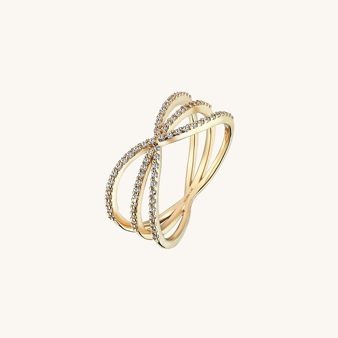 Premium X Ring in Gold
