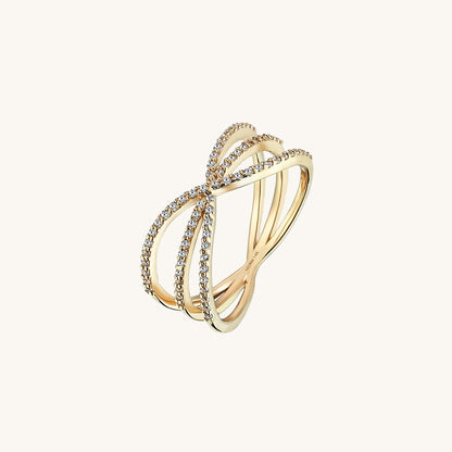 Premium X Ring in Gold
