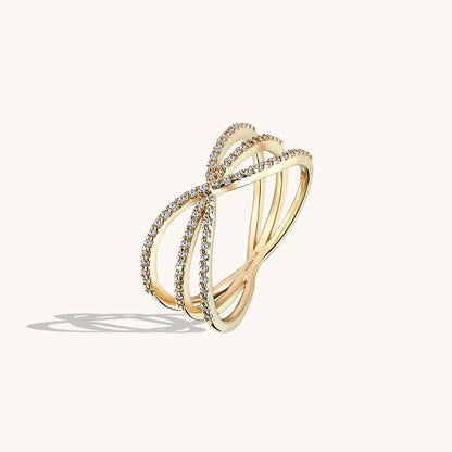 Premium X Ring in Gold