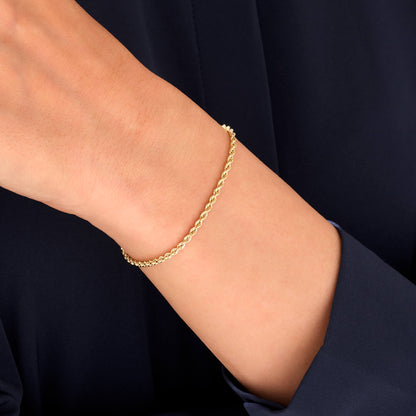 Rope Chain Bracelet in Gold