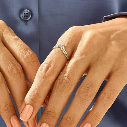 Royal Curve Ring in Gold