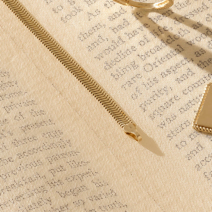 Snake Chain Necklace in Gold