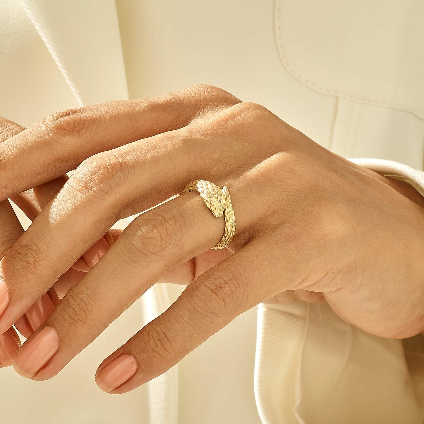 Snake Ring in Gold