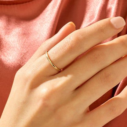 Square Band Ring in Gold