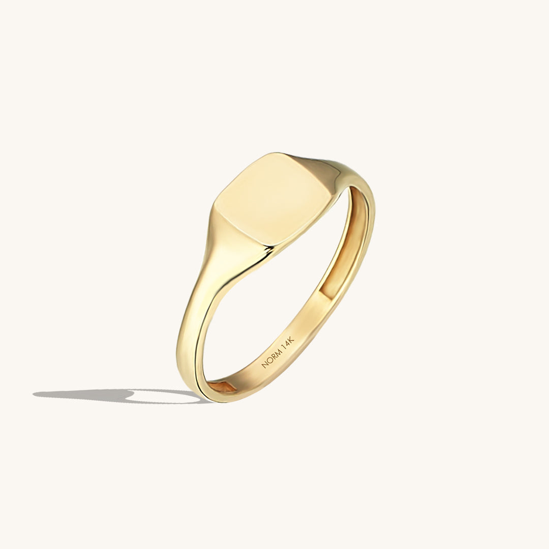 Square Signet Ring in Gold