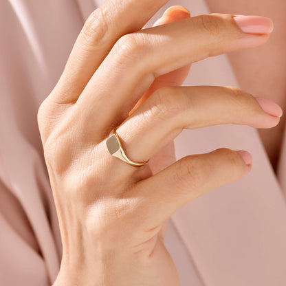 Square Signet Ring in Gold