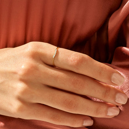 Stacking Curve Ring in Gold