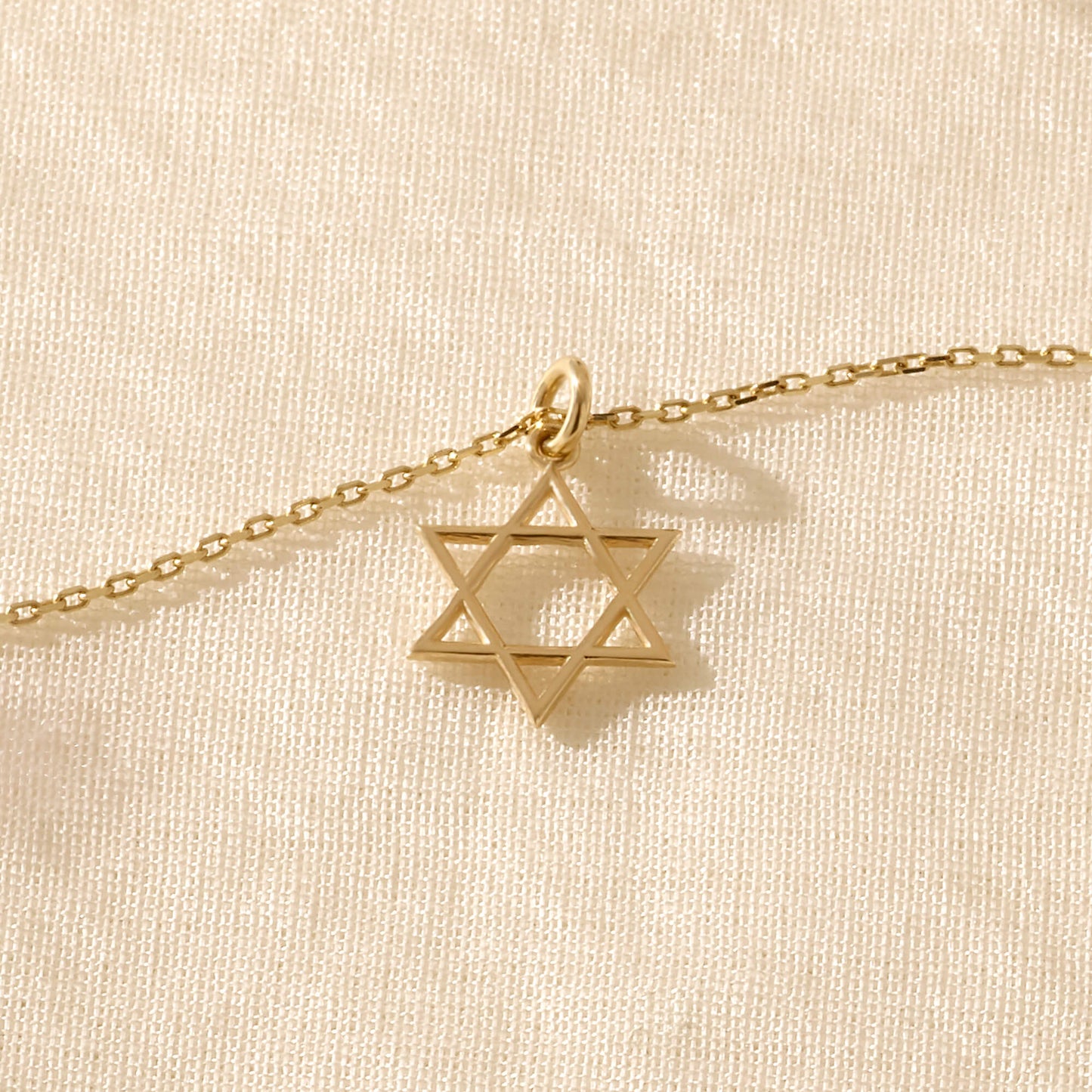 Star of David Necklace in Gold