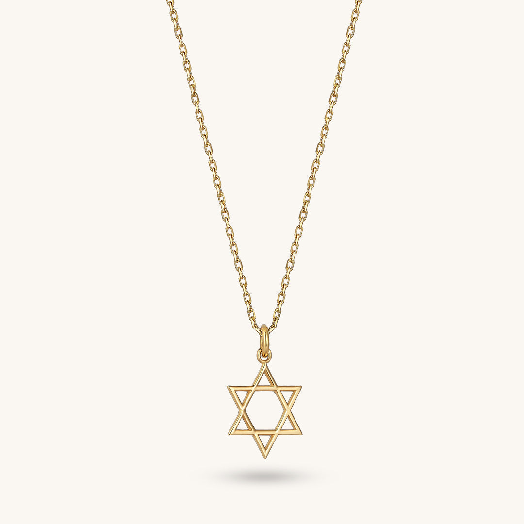 Star of David Necklace in Gold