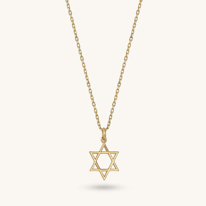 Star of David Necklace in Gold