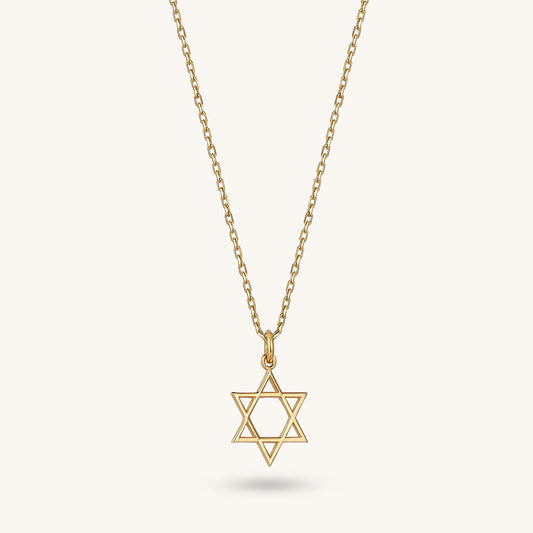Star of David Necklace in Gold