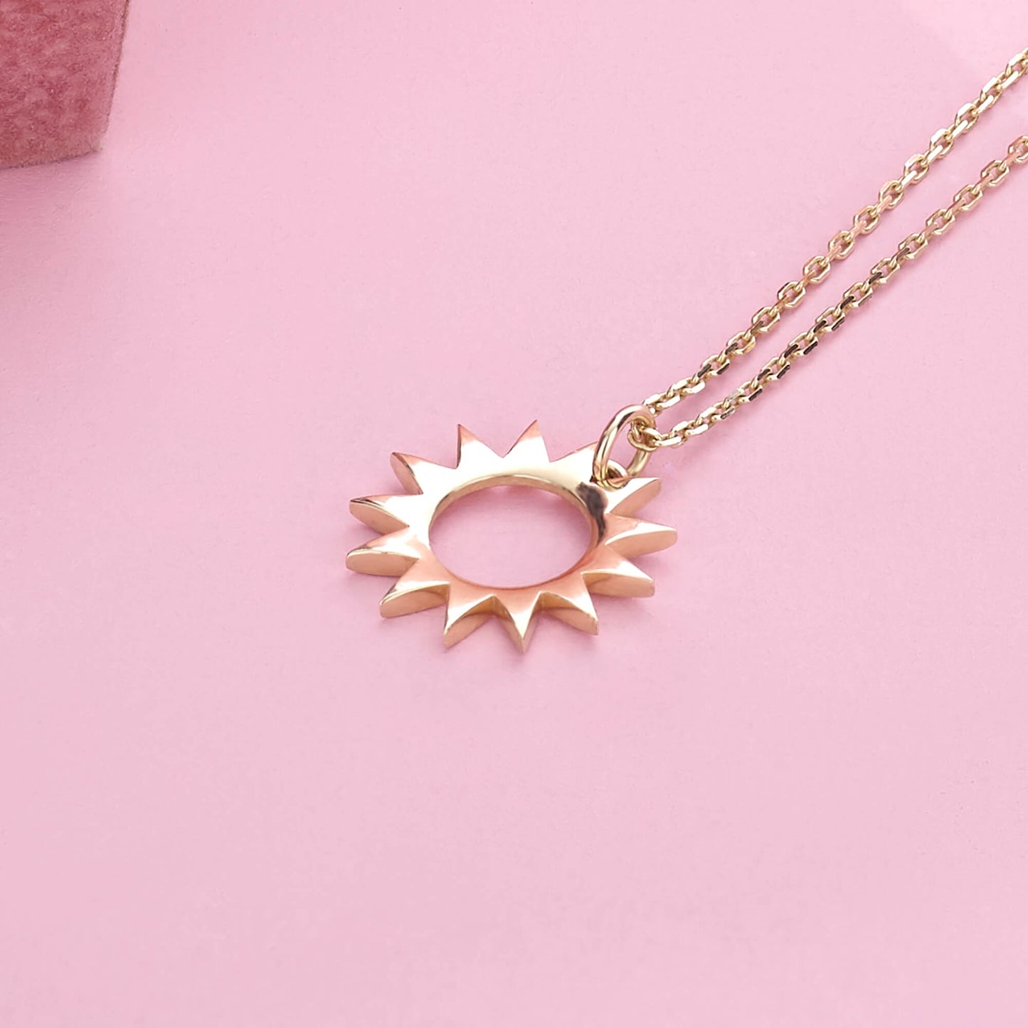 Sun Necklace in Gold