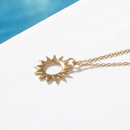 Sun Necklace in Gold