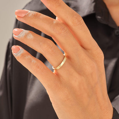 Sunshine Wedding Band Ring in Gold