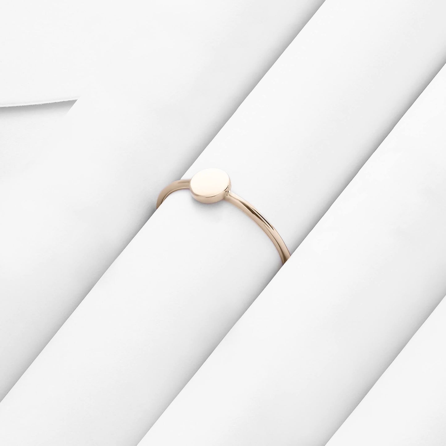 Tiny Round Ring in Gold