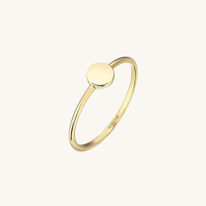 Tiny Round Ring in Gold