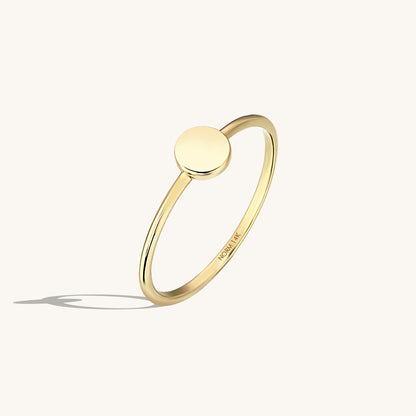 Tiny Round Ring in Gold