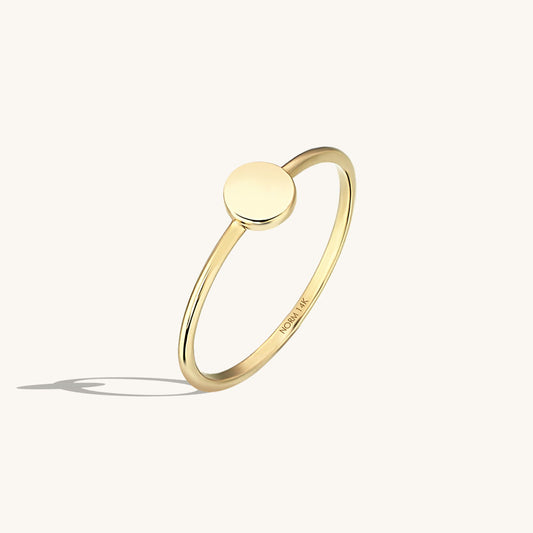 Tiny Round Ring in Gold
