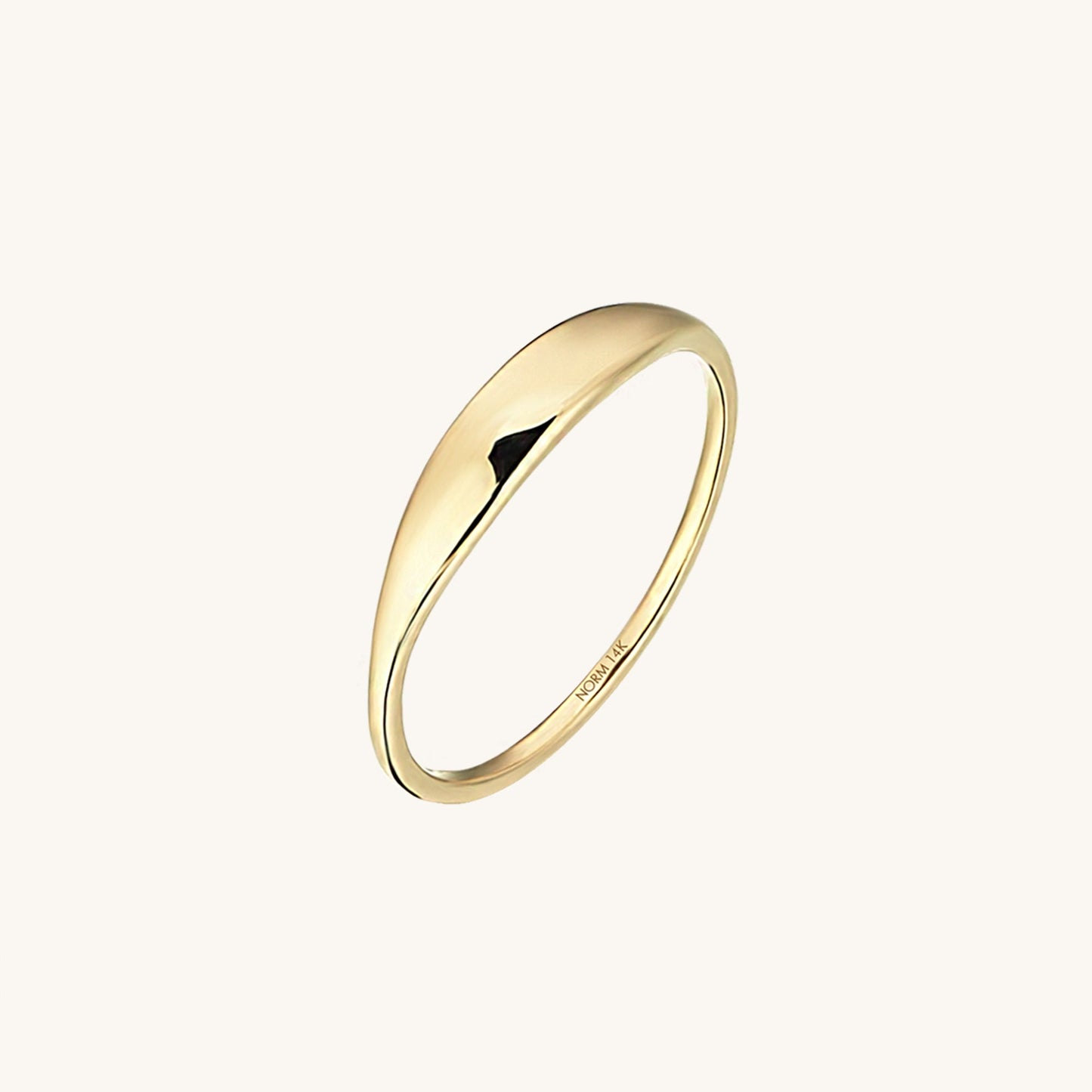 Tiny Signet Ring in Gold