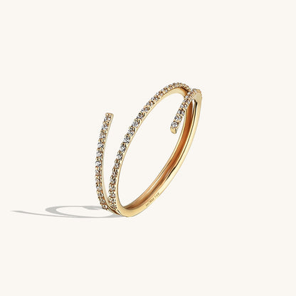 Minimalist Wraparound Ring in Gold