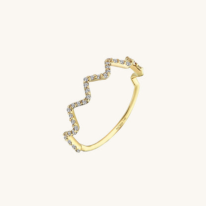 Zigzag Ring in Gold