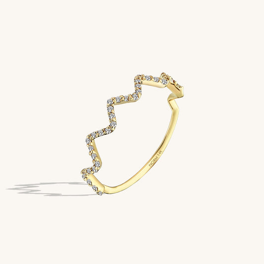 Zigzag Ring in Gold