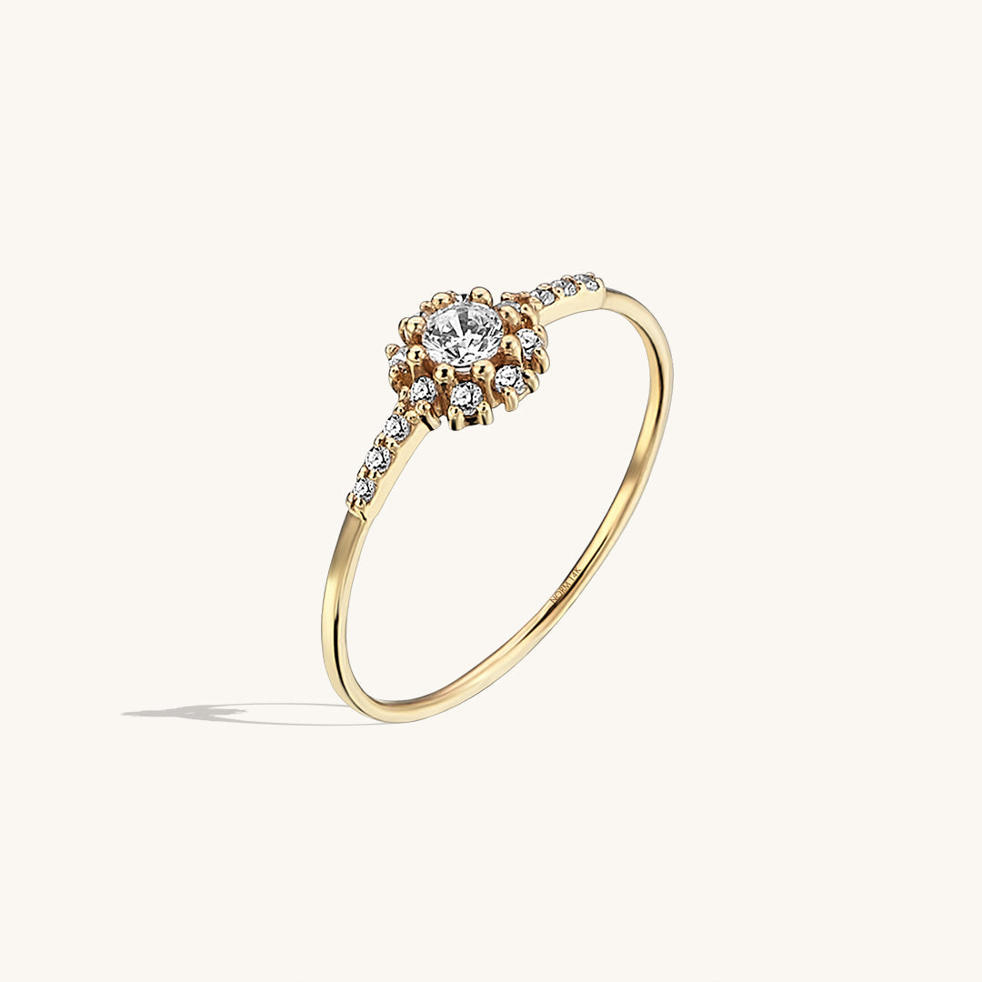 Snowflake Ring in Gold