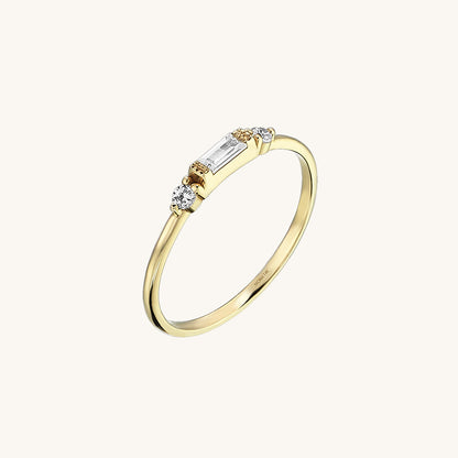 Baguette Band Ring in Gold