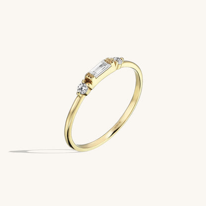 Baguette Band Ring in Gold