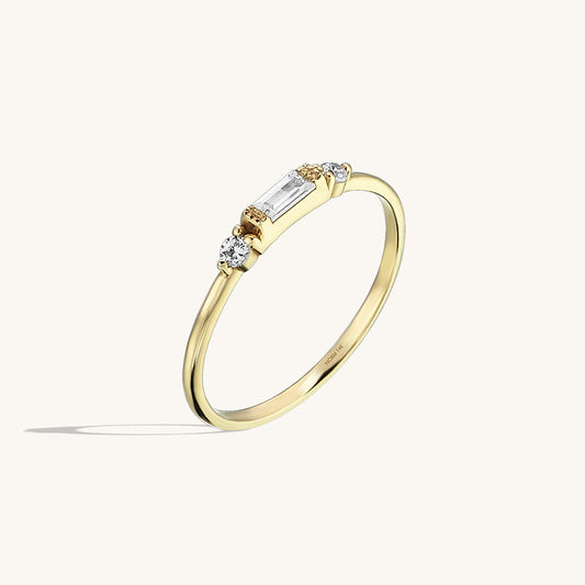 Baguette Band Ring in Gold