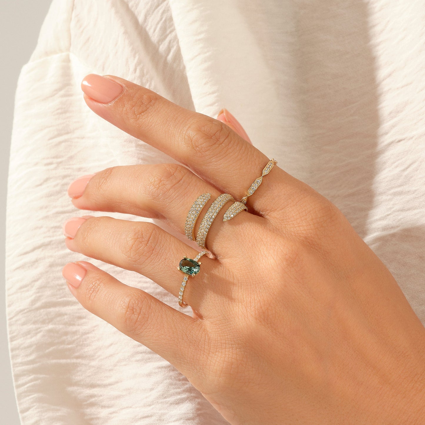 Alexandrite Oval Solitaire Ring in Gold