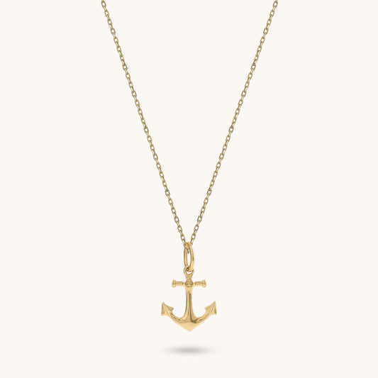 Anchor Necklace in Gold