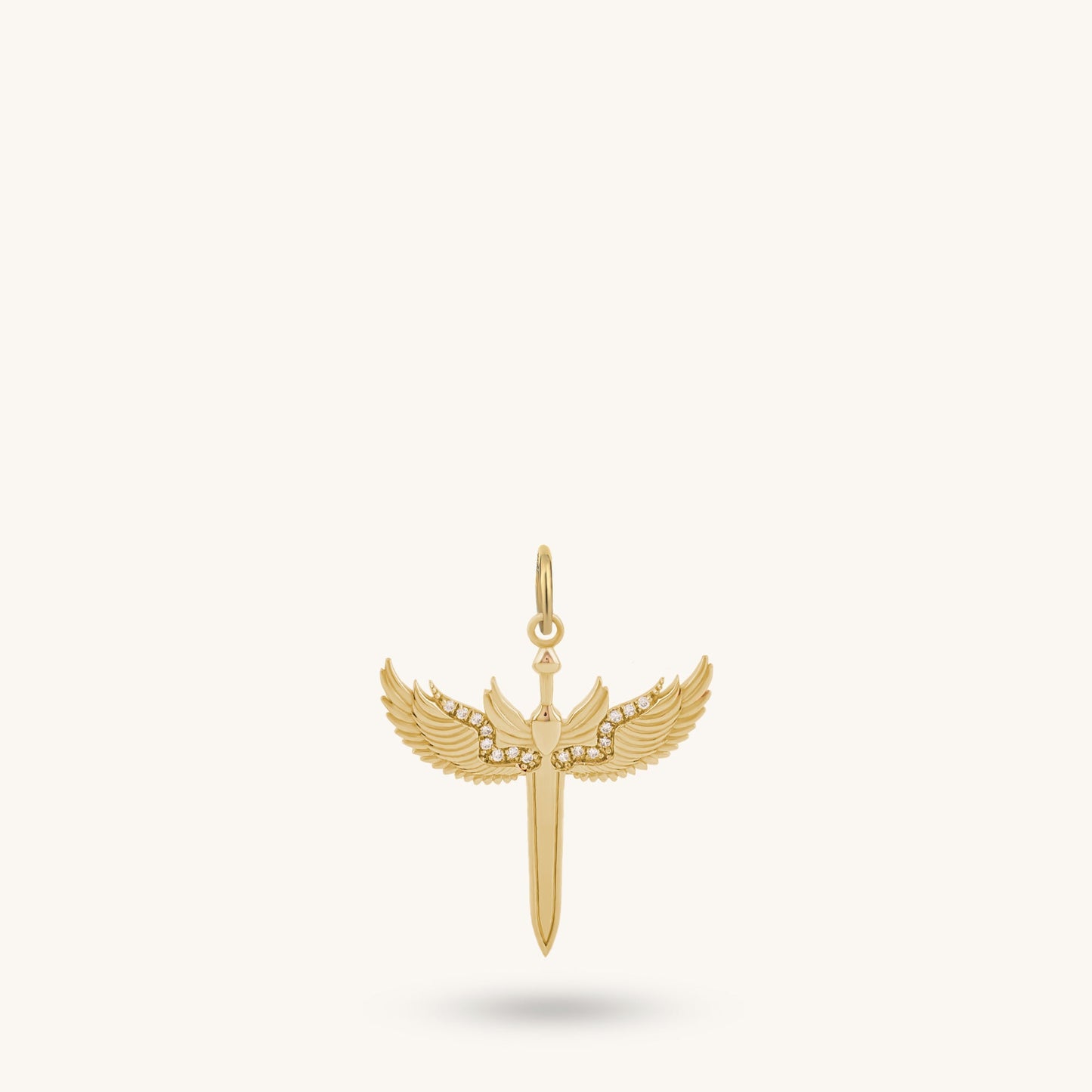 Angel Sword Necklace in Gold