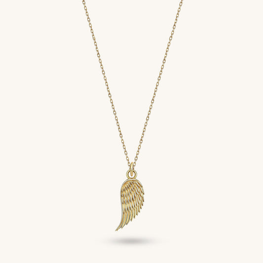Angel Wing Necklace in Gold