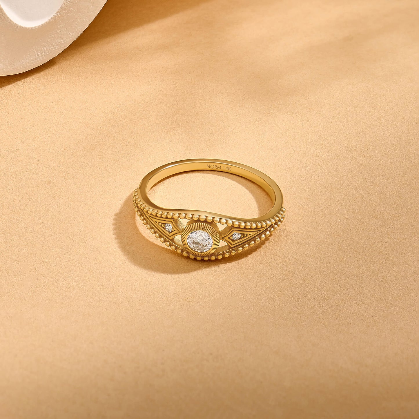 Antique Bezel Signet Ring in Gold