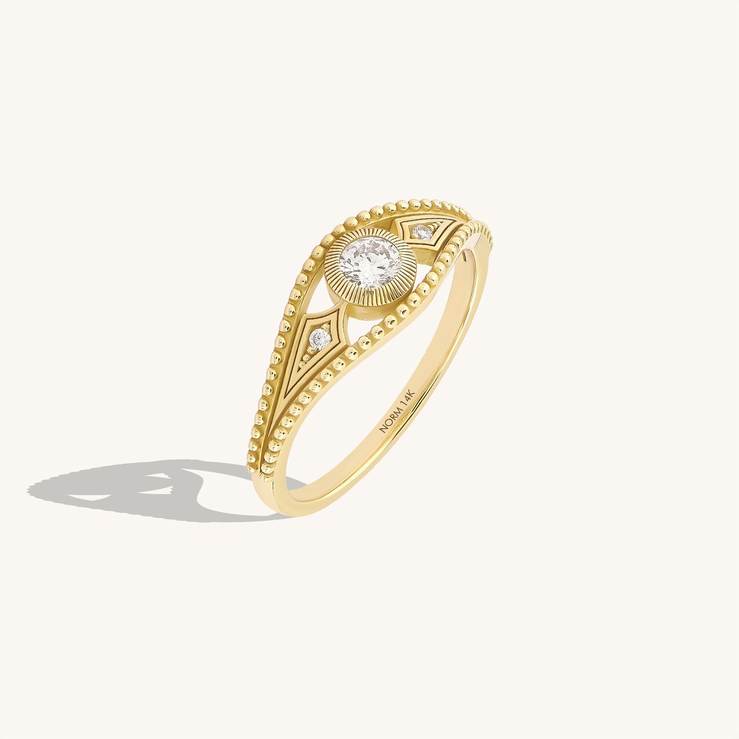 Antique Bezel Signet Ring in Gold