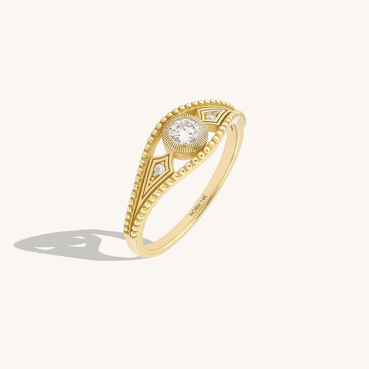 Antique Bezel Signet Ring in Gold