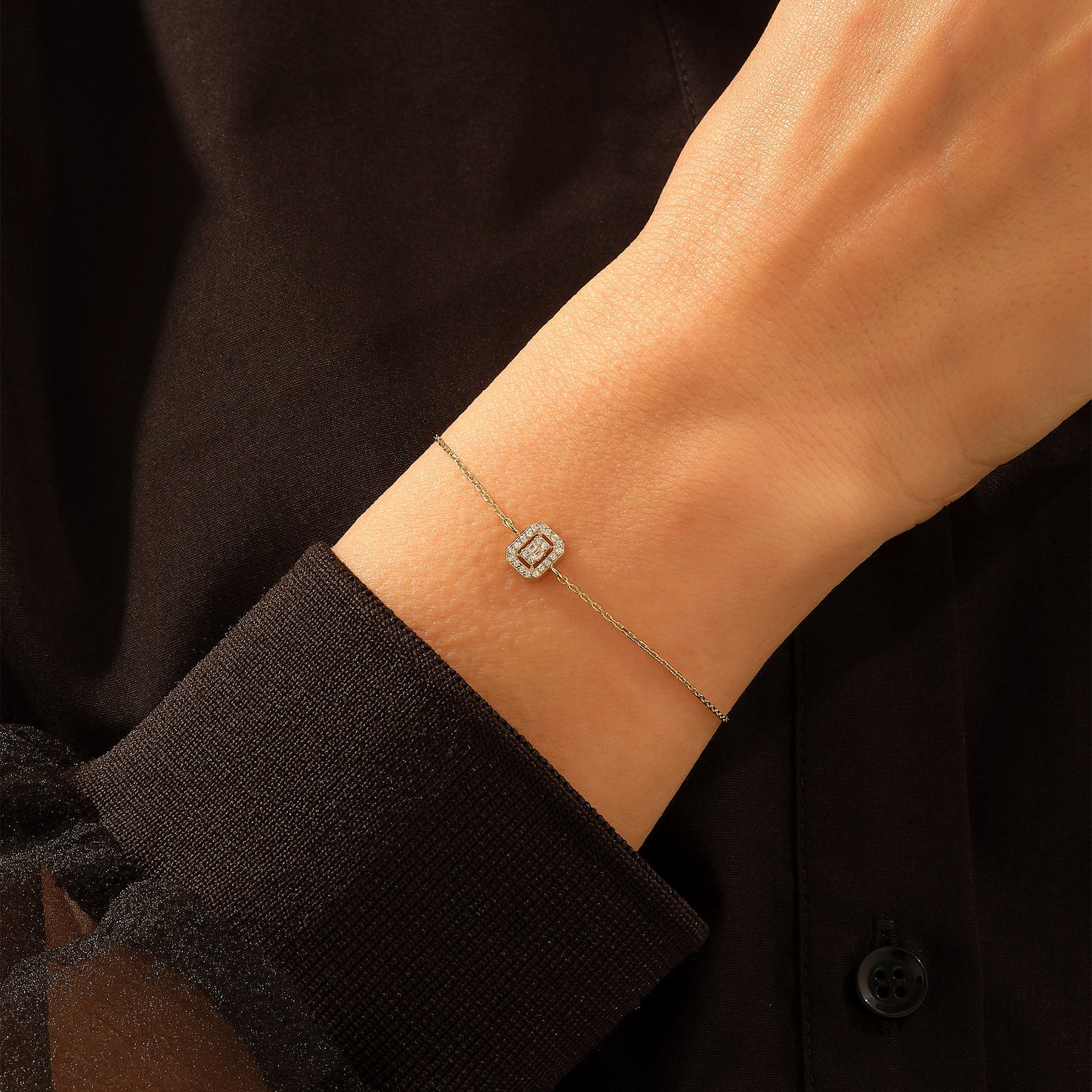 Baguette Bracelet in Gold