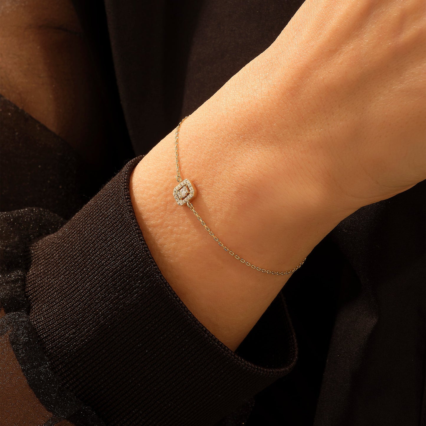 Baguette Bracelet in Gold