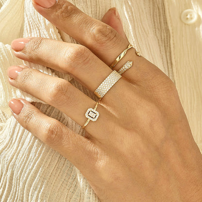 Baguette Ring in Gold