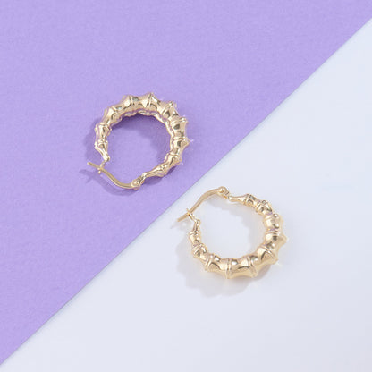Bamboo Earrings in Gold