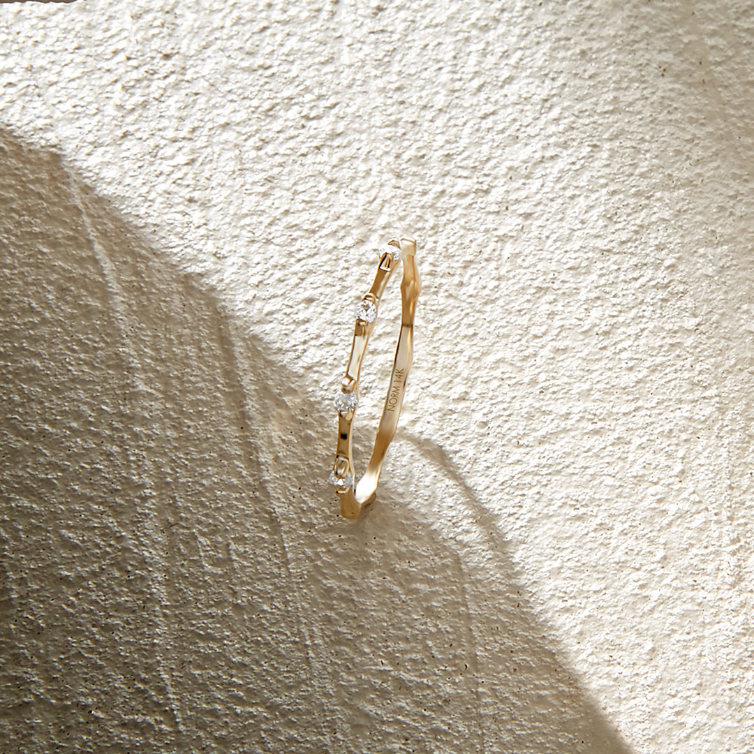 Bamboo Ring in Gold